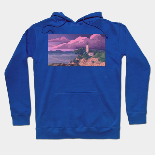 Lighthouse Hoodie by Ginkgo Whale